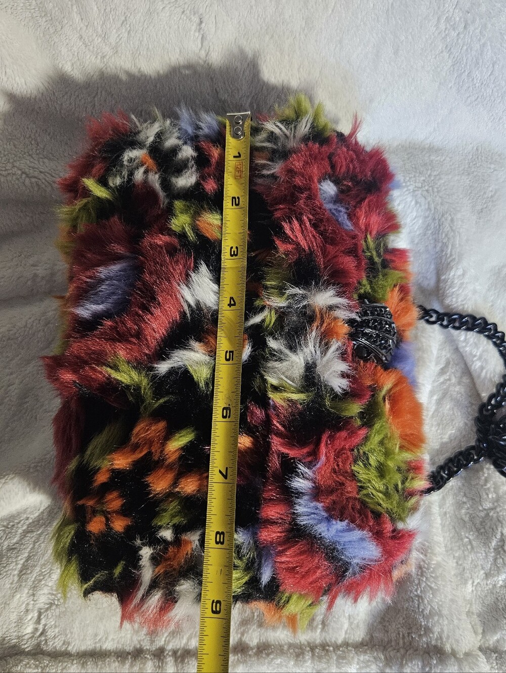 Kurt Geiger Multicolor Faux Fur Bag - Picture 12 of 16